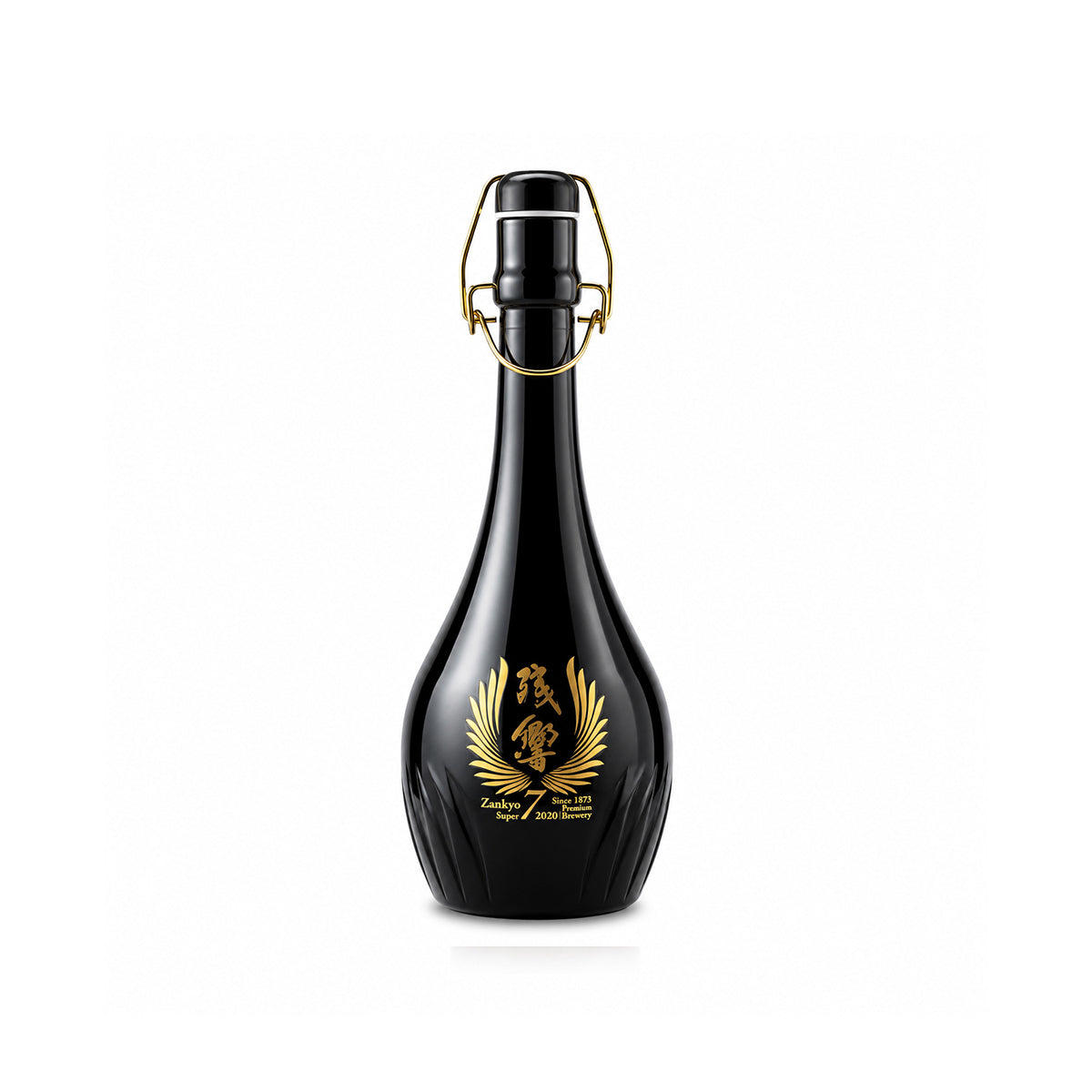 Super 7 with a polishing rate to 7% black bottle with white back ground at Sakeya.sg