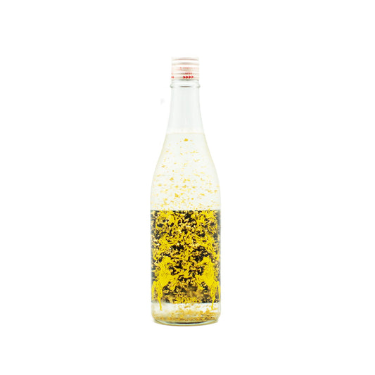 Front view of Hakurakusei Junmai Daiginjo Gold Leaf Sake - 2026 Year of the Horse Limited Edition available at Sakeya.sg