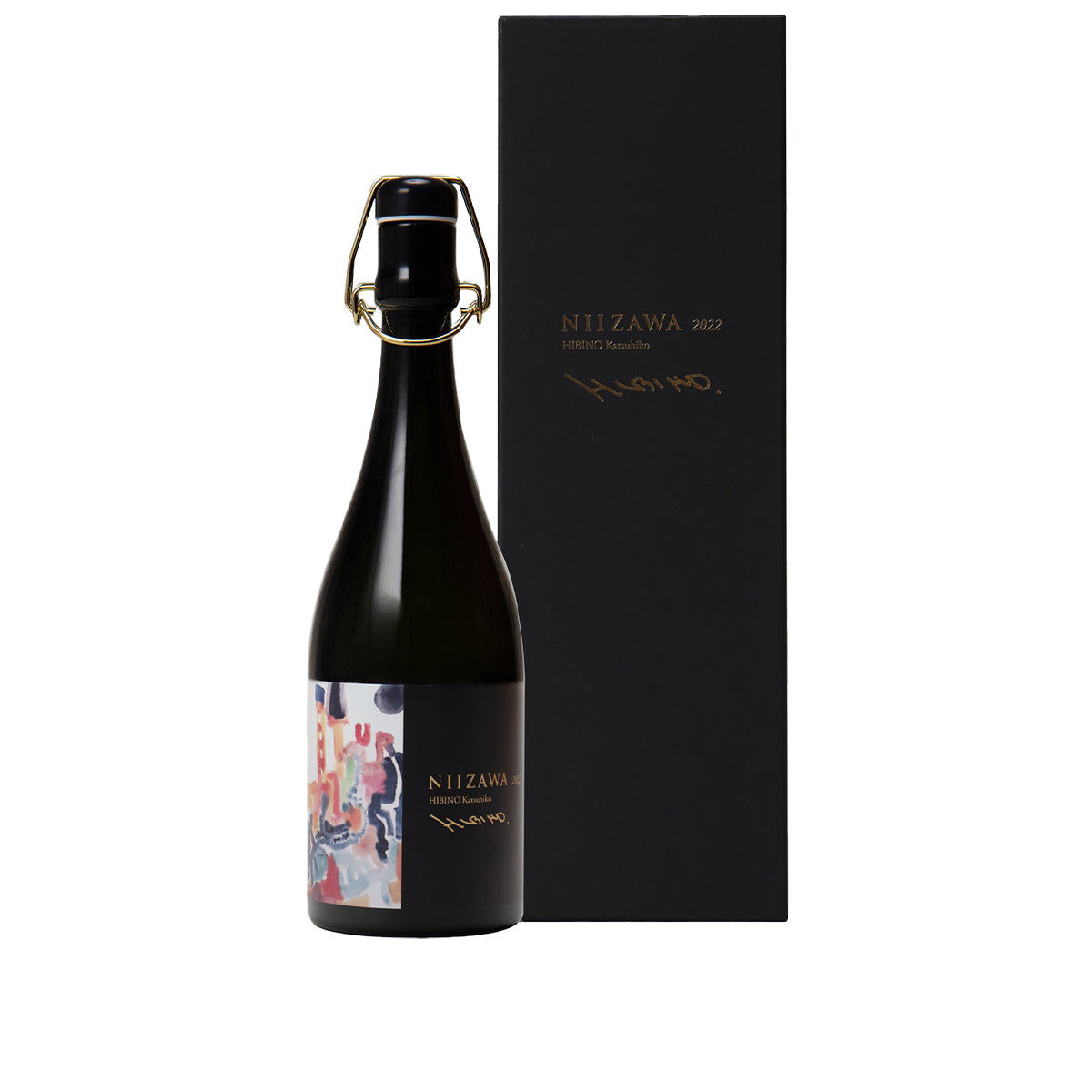 Hakurakusei Junmai Daiginjo Niizawa bottle with premium original gift box - Ultra-luxurious Japanese Sake available at Sakeya.sg Singapore