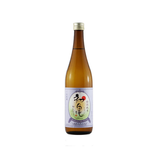 Front view of Hatsukame Tokubetsu Junmai Hatsushibori Nama Genshu - Fresh unpasteurized sake at Sakeya.sg