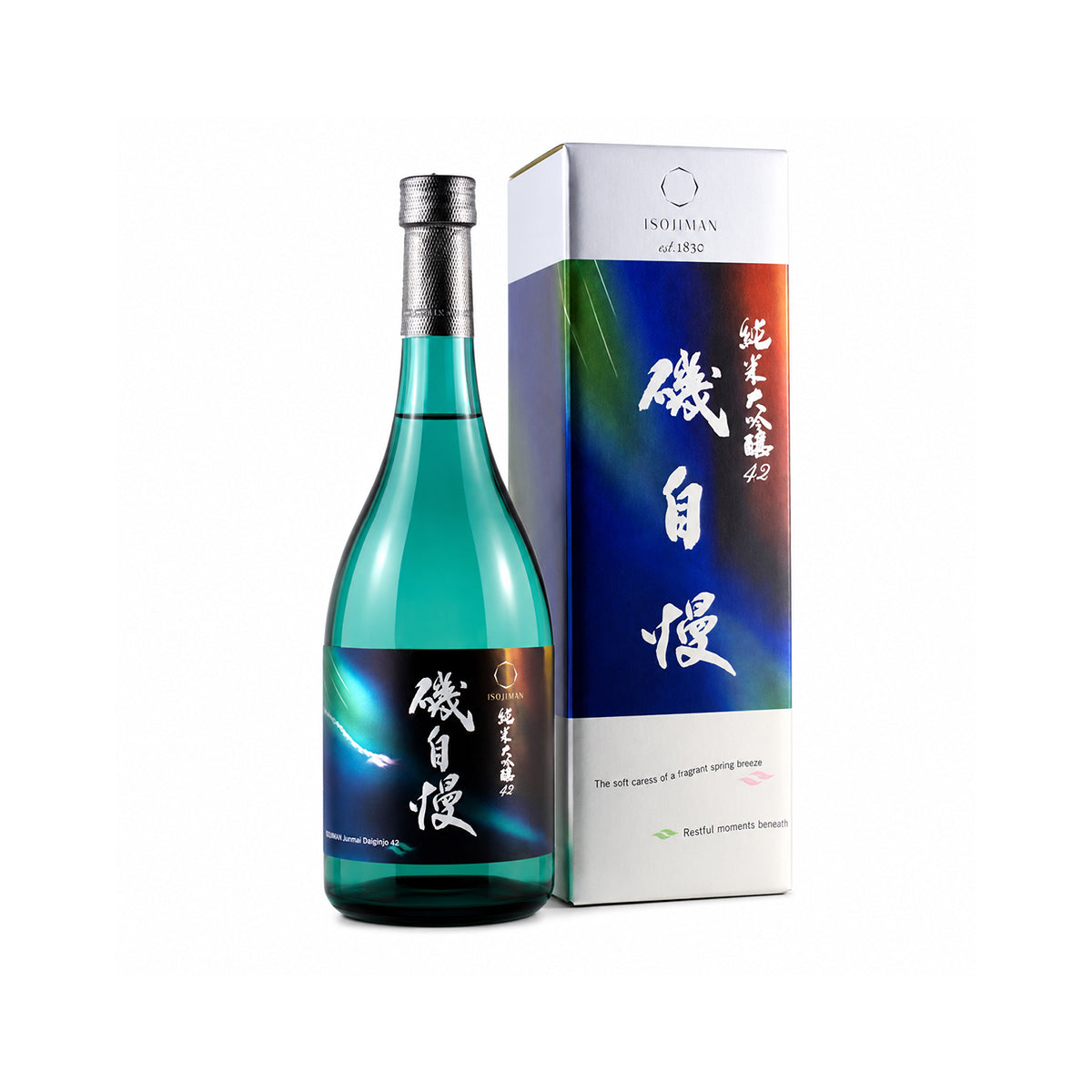 Original gift box for Isojiman Junmai Daiginjo Spring Breeze 42 - Elegant seasonal sake gift in Singapore