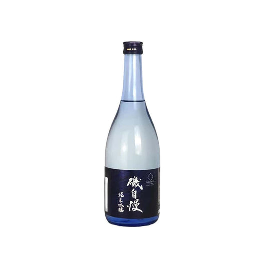 Isojiman Junmai Ginjo Mt. Aino Water premium Japanese sake, smooth and refined with subtle fruity aroma, delicate balanced flavor, best served chilled, buy online Sakeya.sg Singapore.