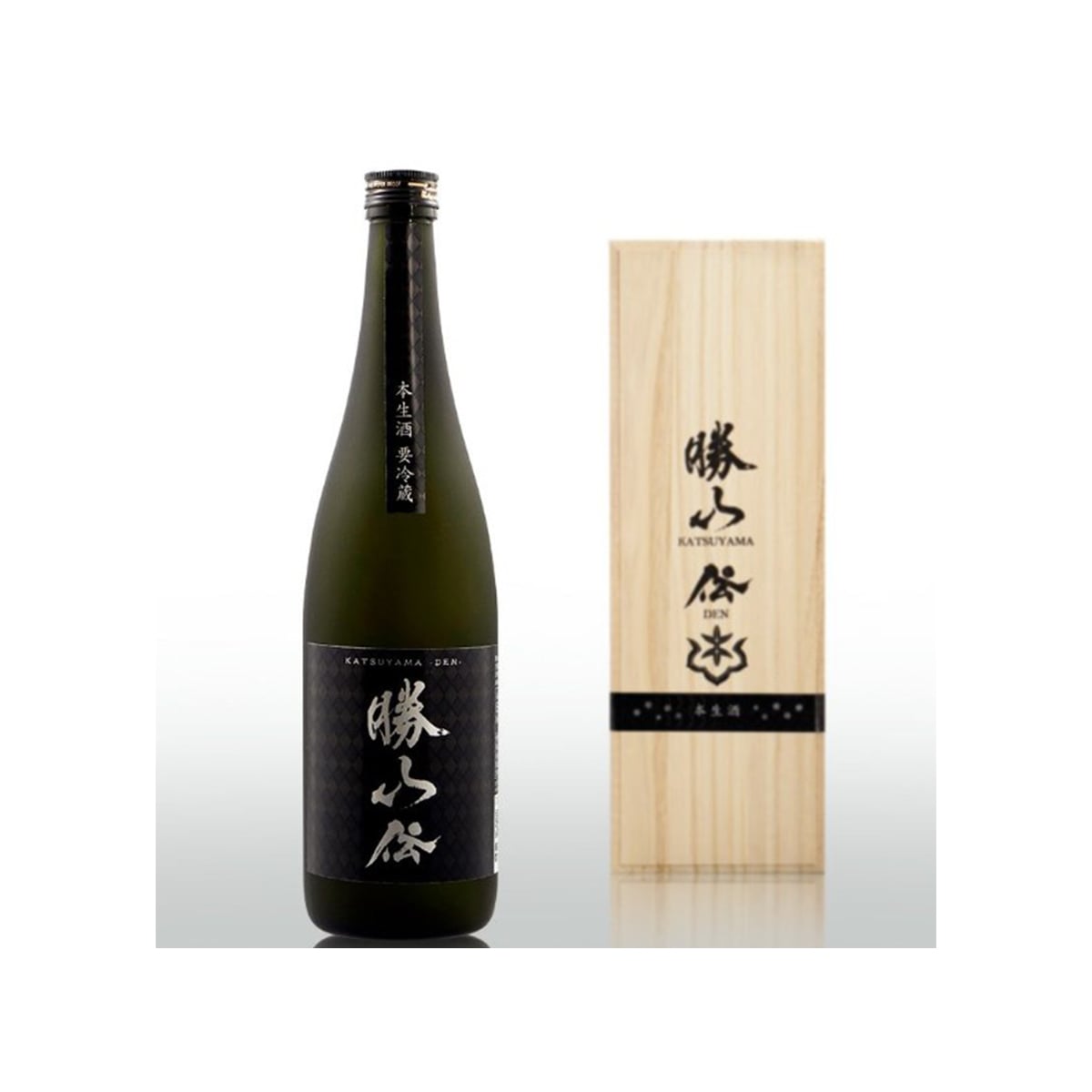 Original luxury presentation box for Katsuyama Den Junmai Daiginjo Nama - Premium sake gift in Singapore