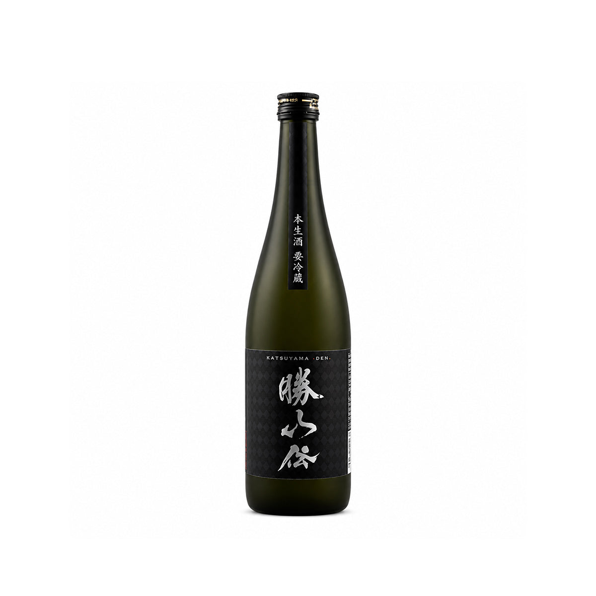 Front view of Katsuyama Den Junmai Daiginjo Nama - Fresh unpasteurized award-winning sake at Sakeya.sg