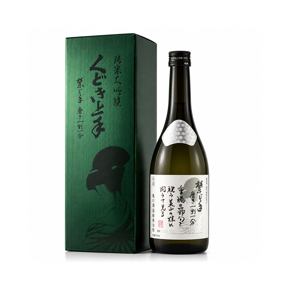 Kudoki Jozu Junmai Daiginjo in presentable gift box, premium Japanese sake with smooth, sophisticated flavor, ideal for gifting or special occasions, buy online Sakeya.sg Singapore.