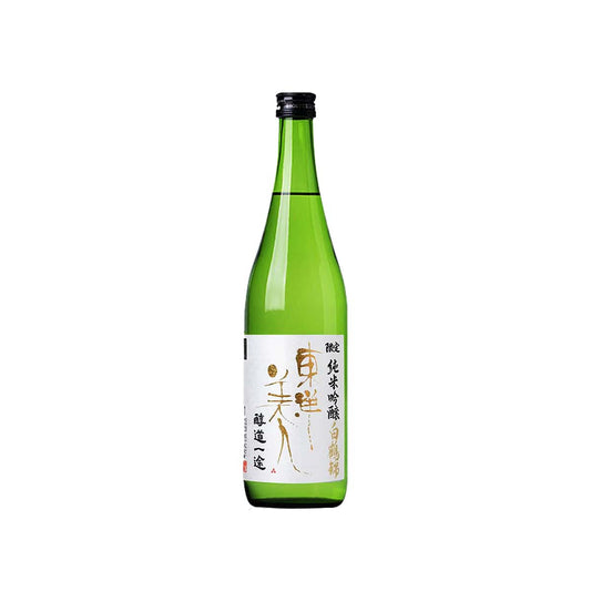 Front view of Toyobijin Gentei Junmai Ginjo Jundoichizo 720ml, featuring the elegant minimalist label and Hakutsuru Nishiki rice designation