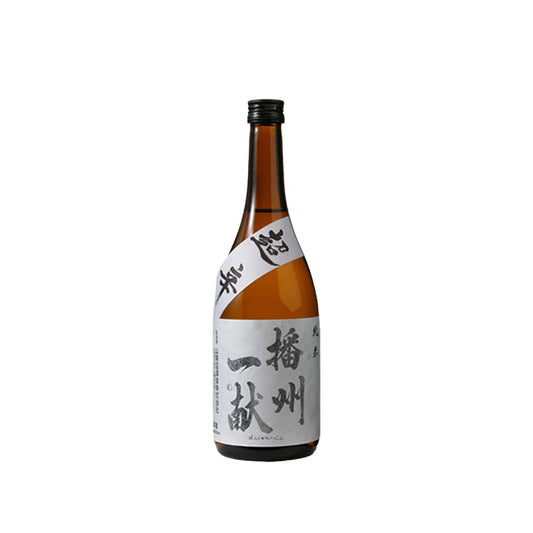 Front view of Banshu Ikkon Junmai Super Dry Sake - Premium Japanese bottle available at Sakeya.sg