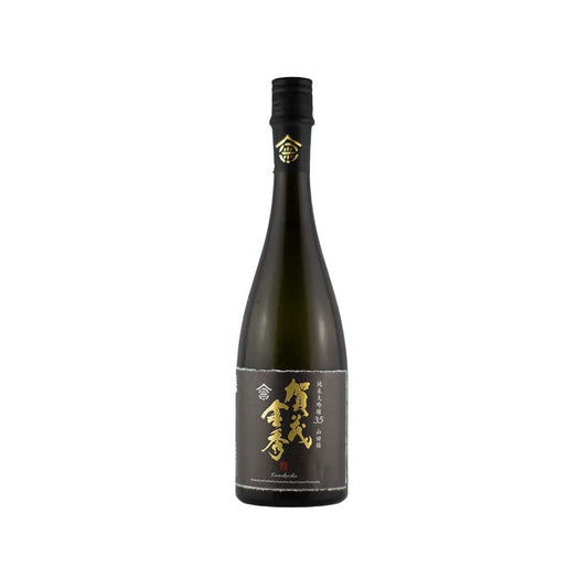 Front view of Kamo Kinshu Junmai Daiginjo 35 - Premium Hiroshima sake with 35% polishing ratio at Sakeya.sg